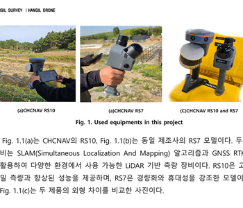 LiDAR CHCNAV RS10 및 RS7